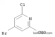 Molecular Structure of 1060811-63-3 (4-bromo-6-chloropicolinaldehyde)